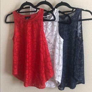 Alfani petite/medium tank blouses.